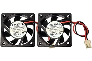 SECURITY-01 2 Ventole di Raffreddamento 2pin, DC, 40 x 40 x 10mm, 4010, 12V, 0,15A, con Cuscinetto a Sfera, Senza Spazzole