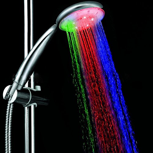 Handbrausen, PYRUS LED Multicolor 7 Farben Wasser leuchten Licht Duschkopf