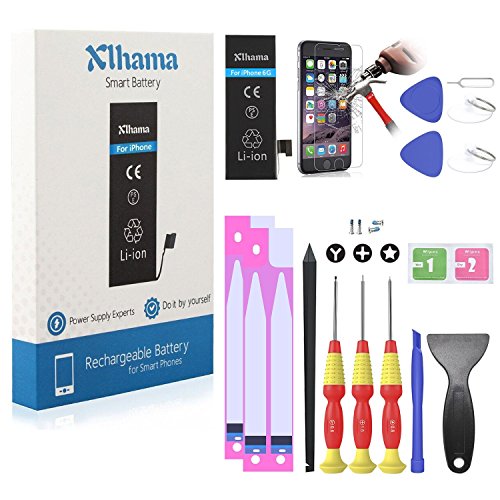 Batterie Compatible pour iPhone 6 Li-ion 1810mAh avec Kits d outil de R paration Feuille en verre tremp Manuel de R paration en Francais et Adh sif double face Nouveau remplacement de batterie est 0-cycle 24 mois de garantie Production de 2018 reviews Batterie Compatible pour iPhone 6 Li-ion 1810mAh avec Kits d outil de R paration Feuille en verre tremp Manuel de R paration en Francais et Adh sif double face Nouveau remplacement de batterie est 0-cycle 24 mois de garantie Production de 2018