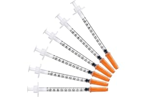 PRIMETEQ Pack of 20pcs 0.5 ml/cc 27G (0.4 x 12.7mm) Plastic Tube ,Multipurpose Measuring Tools Individually Packed (27G 1/2" 0.5ml/cc)