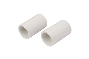 UXCELL sourcing map 2pcs Raccord PVC-U tuyau Droit 25 mm de diamètre manchon connecteurs de tuyaux droits coupleurs de tubes blanc