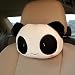 Kasstino 1 Pair Cute Panda Vehicle Neck Rest Pillow Headrest Cushion Protecter Travel Car Pillow