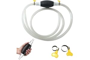 ‎ENITMOR Multifunktions Flüssigkeitssauger, Manuelle Benzinpumpe mit Schlauch & Metallklemme, Hand Siphonpumpe für Benzin, Diesel, Öl, Wasser & Aquarium, Tragbare Umfüllpumpe für Auto & Haushalt (2M)