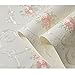 Produktbild Vliestapete dreidimensionale Gartenblume warmes Schlafzimmer Wohnzimmer TV Hintergrund Tapete selbstklebende Tapete 9.84 * 1.73ft (Color : Weiß)