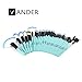 Vander 32 Pieces Make Up Brush Set Cosmetics Brushes Kit makeup brushes Set with Travel Pouch(Blue)