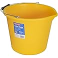 Faithfull 14 Litre (3 Gallon) Yellow Builders Bucket with Reinforced Base
