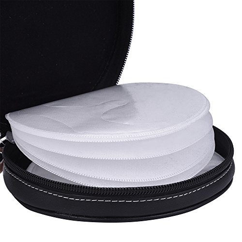 Mudder tragbare 20 CD Disc Aufbewahrungstasche Case CD / DVD Tasche für Auto, Haus, Büro und Reisen - 3