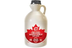 47 North Jarabe de arce orgánico canadiense, Single Source, Grade A, (Dark, 1000ml)