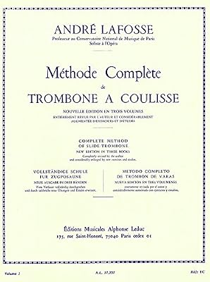 LEDUC METHODE DE TROMBONE A COULISSE VOLUME 1