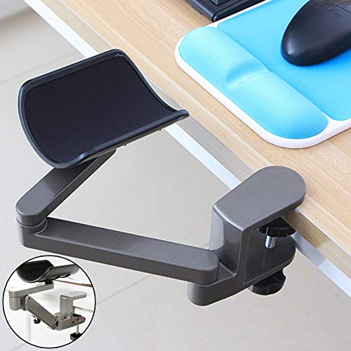 Preisvergleich Produktbild Handgelenkauflage Armlehne Computer Armstütze, verstellbare Armlehne Schreibtisch Extender Handhalterung für professionelle Computer-Monitor arbeiten (Color : Gray)