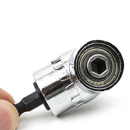 Fortag 105° Winkelschrauber Vorsatz Adapter Winkelgetriebe,1/4-Zoll 6-Kantschaft Schnellwechsel- und magnetischen Bit Halter - 7