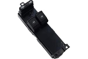 LEDFEWAG Interrupteur Commande lève vitre Bouton maître Console pour Auto 1J3959857 Compatible Pour Golf 4 Bora pour Passat 3B 3BG pour Seat Leon 1 Toledo 2