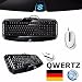 Produktbild Gaming Maus + Tastatur Desktop Deskset Kabel verkabelt Keyboard Mouse Set Pc Computer Spiele Zocker Spiele Gamer Game Qwertz deutsche Deutsch wired Pink weiß Sharkforce