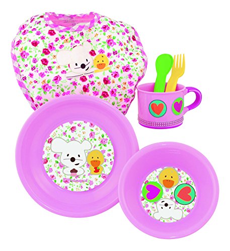 Preisvergleich Produktbild itsImagical 87201 - Baby meal set, Kindergeschirr, rosa