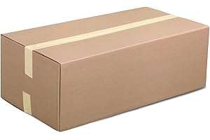 HaGa® Lot de 5 cartons d'expédition conformes à la DHL, 65 x 25 x 25 cm, compacts, résistants, faciles à utiliser