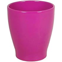 INNA-Glas Keramik Orchideenvase, Ø13,2cm, 15cm, pink - Pflanztopf ...