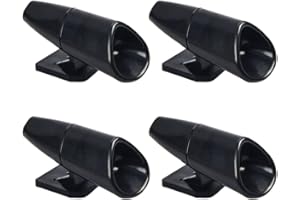 ALFNEST 4 unidades Silbatos de ciervo Advertencia Ahuyentador de animales, Auyentador de jabalies animales vida silvestre Para automóviles, coches vehículos, motocicletas, negro Ultrasónico Ciervo Advertencia