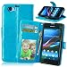 Produktbild Nancen Sony Xperia Z1 Compact/Z1 mini Lederhülle Neu Style Acht Farbe Weich PU Flip Case Ledertasche/Schutz Etui, Einfach Vintage Kollektion Karten Slot Foto Wallet Hülle Handy Tasche Zubehör