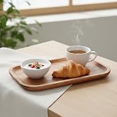 Deconox Doğal Akasya Ağacından Sunum Tabağı, Akasya Meze Tabağı, Peynir Sunum Tabağı, Salata Tabağı (25cm*14cm*1.5cm)