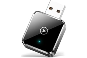 BUNOG Mini Kabelloser CarPlay Adapter für iPhone - Wireless CarPlay Dongle Box, wandelt werkseitig verkabeltes CarPlay in kabelloses CarPlay um, Plug-and-Play, extrem geringe Verzögerung