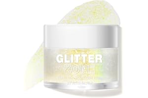 LANGMANNI Holografischer Körper Glitter Gel/Lidschatten Kosmetik-Grade für Körper,Gesicht,Haar und Lippe.Farbveränderndes Glitter Gel unter Licht. -1.35 oz (4# Sapphire Blue)