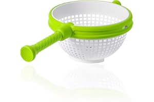 DYHNQE Salad Spinner, Lettuce Spinner Vegetables Wash Bowl Dryer Collapsible Handle Kitchen Cleaning Basket for Efficient Salad Preparation and Food Washing