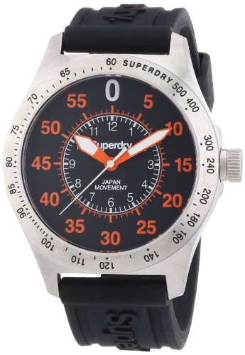 Superdry Herren-Armbanduhr XL Analog Quarz Silikon SYG111E Superdry Herren-Armbanduhr XL Analog Quarz Silikon SYG111E