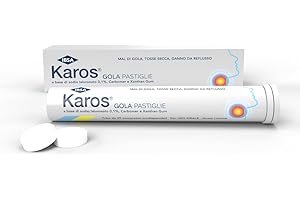 IBSA Karos Gola Pastiglie | A Base Di Acido Ialuronico, Carbomer E Xanthan Gum. Indicato In Caso Di Mucosa Orale Infiammata, Mal Di Gola, Tosse Secca e Difficoltà Di Deglutizione