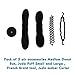 Homeoculture set of 5 different hair accessories Medium donut, braider tool , magic puff small and large and curling essentials RS.239.00