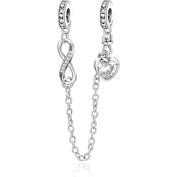 Anduonie Charms Gold Stopper Charms Hanger Zilver 925 voor armbanden, rode charme hanger, kralen charmes, compatibel met Europese armbanden en halsketting voor vrouwen (oneindig