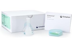 COLOPLAST Conveen Optima Male External Catheter, Self-Adhering, Double-Grip Strip, Silicone, 30mm Standard Length 22030 (Box of 30)