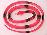  Schlange 130 cm rot Schlangen Gummischlange Gummischlangen Reptilien Kriechtiere Spielzeug