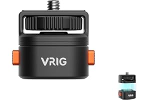 VRIG Claw Mini Quick Release Platte Stativ QR Release Kamera Adapter Mount Kit mit 1/4'' Schraube Für Action-Kameras, Insta360 X5/ X4/ X4 Air, DJI Osmo 360
