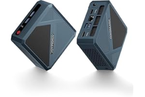 origimagic Mini PC N1 Ryzen 7 5825U (fino a 4,5 GHz), 32 GB di DDR4, 1 TB SSD, display quadruplo 4K / RJ45LAN / WiFi 6E / BT5.2 / OS 11 PRO, mini computer per casa/ufficio/istruzione