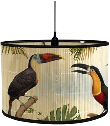 Abat-jour Tambour En Tissu Lin Classique - Noir, 30x30x20 Cm - Fait Main, Pour Lampe De Table, Suspension Ou Lampadaire - Compatible Culots B22, E14, E27 - 2