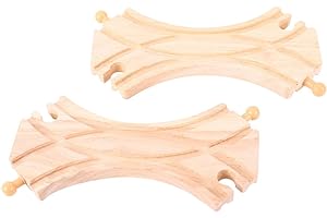 Bigjigs Rail Double branchement incurvé (Lot de 2)