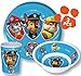 Produktbild Paw Patrol Kinderservice mit Teller, Müslischüssel und Trinkbecher aus Melamin