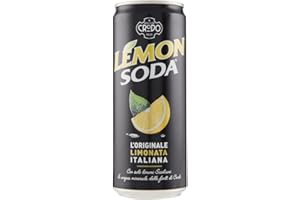 ITALIAN GOURMET E.R. Campari Group Lemon Soda Lot de 24 bouteilles de soda au citron italien Limonata + Polpa gourmet italien 330 ml