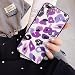 Produktbild GUYISJK Mobile Phone Case 8 Plus Glas 7 P Leopard 6S Ultra-Dünne Persönlichkeit Kreative Xr Street Karte XS Handy Shell Net Rot XS Spaß Handytasche, 7 P 8 Plus (5.5) Weiss Violett Glas Leopard