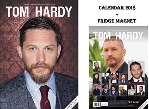 TOM HARDY CALENDAR 2018 + TOM HARDY FRIDGE MAGNET