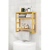 Digithome Bambu Mini 8 Form Organizer Mutfak ve Banyo D&uuml;zenleyici Askılı Duvar Rafı Havluluk DB-0028