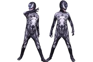 KLCH Tema Party Cosplay Fantasia Costume per Bambini, Performance Supereroe Azione Travestimento Disguise Jumpsuit per Halloween Carnevale
