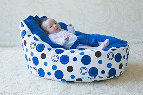 Baby bean bag snuggle bed bouncer with filling