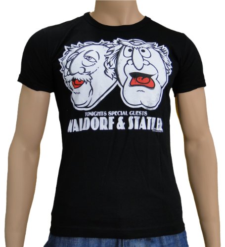 Preisvergleich Produktbild Muppets - Waldorf & Stadler Logoshirt T-Shirt Black, XL