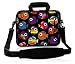 Produktbild Luxburg® Design Laptoptasche Notebooktasche Sleeve mit Schultergurt und Fach für 12,1 Zoll, Motiv: bunte Fische
