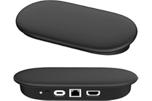 FTRONGRT Etui kompatybilne z Google TV Streamer 4K 2024 Host, wodoodporne, miękkie silikonowe etui chroniące przed upadkiem... czarne