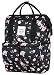 Produktbild HotStyle DISA Fashion Blumen Damen Laptop Rucksack 14 zoll (44x27x17cm) - Rose Schwarz
