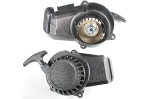 NITRO MOTORS Seilzugstarter Aluminium Seilzug Starter Pullstarter für Pocketbike 49cc Dirtbike Crossbike Mini Atv Quad