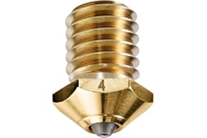 DUROZZLE 3D-Drucker Wolframkarbid-Düse 0,4 mm für Bambu Lab P1P / P1S / X1 / X1C aufgerüsteten Hotend, Hochgeschwindigkeits-3D-Druck, hohe Wärmeleitfähigkeit, abriebfest (Bambu Lab, 0,4 mm)