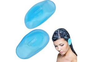 EODKSE 1 Paire Cache-Oreilles pour Coiffure : protège-Oreilles en Plastique imperméables pour coiffeurs et Usage à Domicile, Bouclier d'oreille de Teinture de Cheveux et Protection pour la Douche